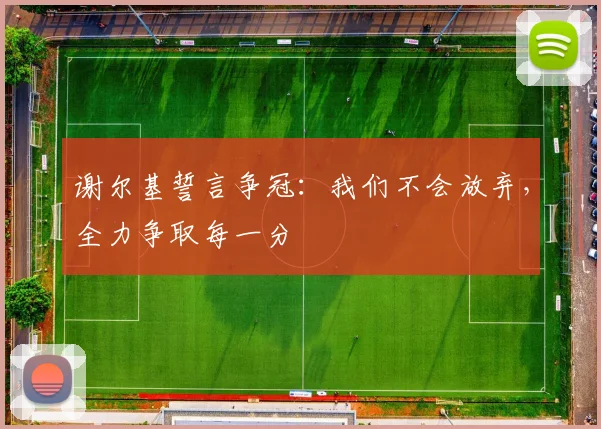 谢尔基誓言争冠:我们不会放弃,全力争取每一分